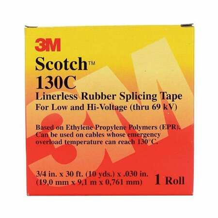 DEFENSEGUARD 41717-BX-10 Linerless Rubber Splicing Tape 0.75 in. x 30 ft. - Black DE3311495